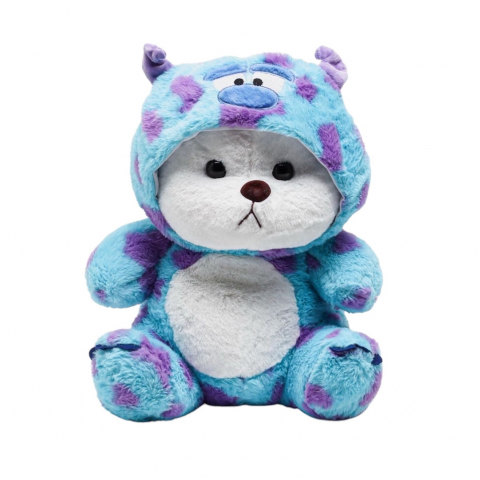 Jucarii de plus - Ursulet de Plus in Costum de Monstrulet, 29 cm