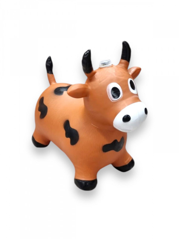 Vacuta Gonflabila, din Cauciuc, cu Lumina si Muzica – Portocaliu [1]