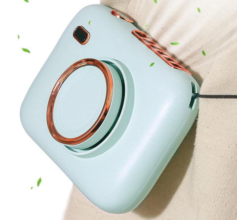 Ventilator Portabil Design Cameră Foto – 3 Trepte de Viteză, Cu Agățătoare de Gât & Cablu Încărcare Inclus [3]