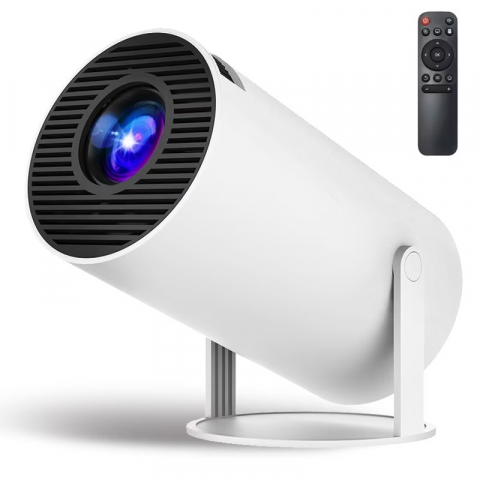 Videoproiector Smart Portabil Model Pro, 5000 Lumeni, 280 ANSI, Android 11, Wi-Fi, Bluetooth, rezolutie Ultra HD, Suport 4K, conexiune HDMI, USB si Mirroring Android/IOS, difuzor integrat, rotire 180° [8]