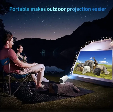 Videoproiector Smart Portabil Model Pro, 5000 Lumeni, 280 ANSI, Android 11, Wi-Fi, Bluetooth, rezolutie Ultra HD, Suport 4K, conexiune HDMI, USB si Mirroring Android/IOS, difuzor integrat, rotire 180° [2]