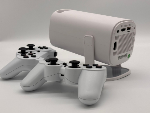 Videoproiector Smart Portabil P30 MAX, Android TV, 7000 Lumeni, 450 ANSI, Suport 4K, Wi-Fi 5G, Bluetooth, Auto Corecție, Difuzor, 10000 Jocuri Retro [18]