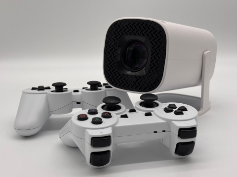 Videoproiector Smart Portabil P30 MAX, Android TV, 7000 Lumeni, 450 ANSI, Suport 4K, Wi-Fi 5G, Bluetooth, Auto Corecție, Difuzor, 10000 Jocuri Retro [16]