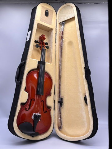 Vioară 4/4 Semi-Profesională, 60 cm, cu Arcus, Rășină și Husă de Protecție – Calitate Premium [3]