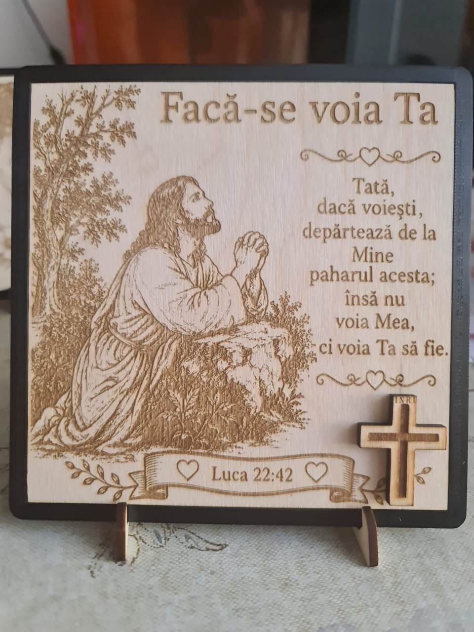 Tablou Personalizat pentru Bunică din Lemn | Cadou cu Gravură Laser [7]