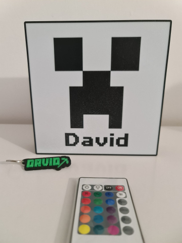 Light Box Minecraft personalizat cu nume – Lampă LED decorativă [3]