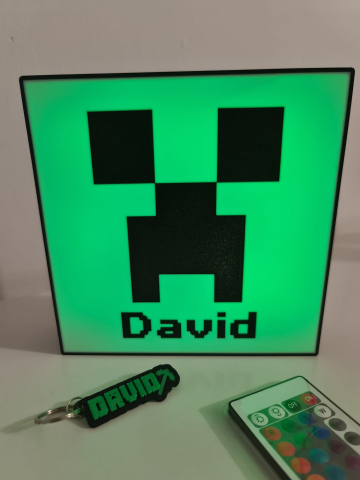 Light Box Minecraft personalizat cu nume – Lampă LED decorativă [4]