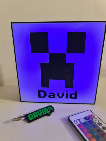 Light Box Minecraft personalizat cu nume – Lampă LED decorativă [7]