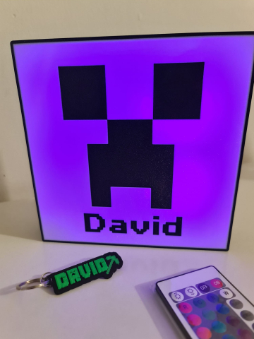 Light Box Minecraft personalizat cu nume – Lampă LED decorativă [5]