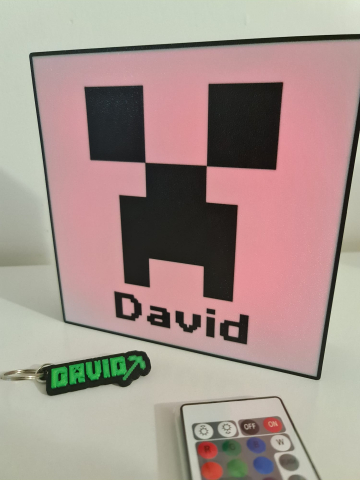 Light Box Minecraft personalizat cu nume – Lampă LED decorativă [2]