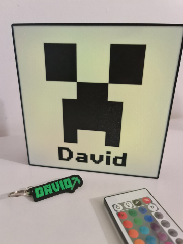 Light Box Minecraft personalizat cu nume – Lampă LED decorativă [6]