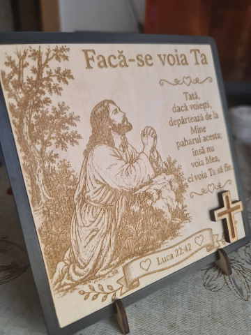 Tablou Personalizat pentru Bunică din Lemn | Cadou cu Gravură Laser [12]