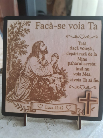 Tablou Personalizat pentru Bunică din Lemn | Cadou cu Gravură Laser [9]