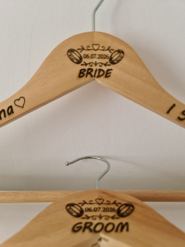 Gravare Laser - Umerase personalizate din lemn pentru miri