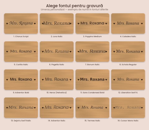 Umerase personalizate din lemn pentru miri [6]