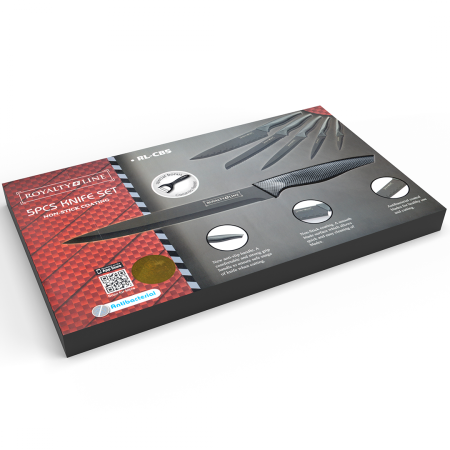 Set Cuțite + Tigaie Inox 24 cm CADOU [2]
