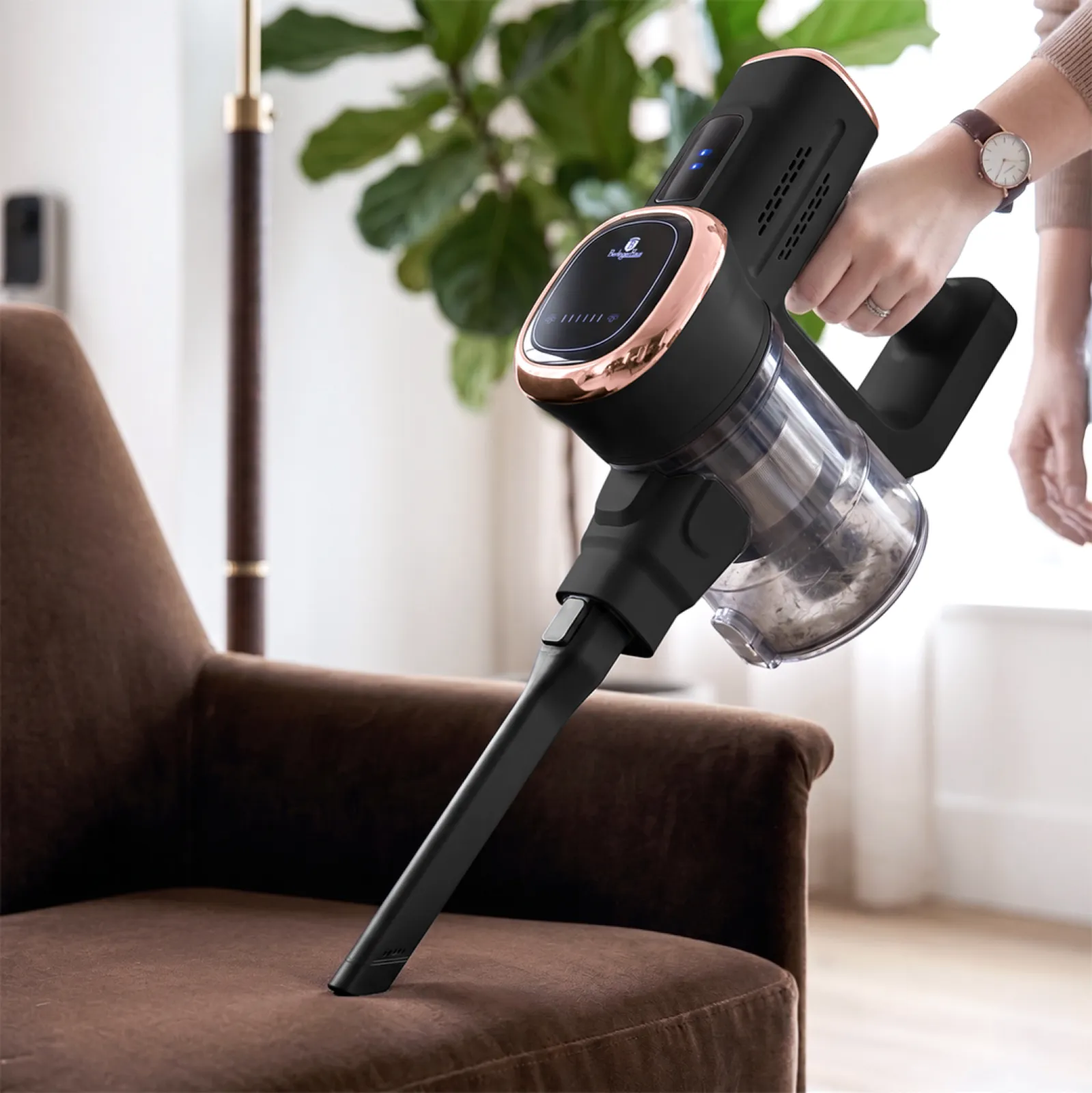 Aspirator vertical fără fir BERLINGER HAUS BH/9341N – Black Rose Collection, 300 W [7]