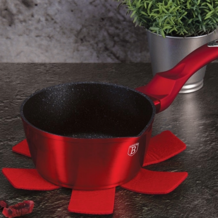 Bucătărie - oala pentru sos 16 cm - Metallic Line Burgundy BH/1255N