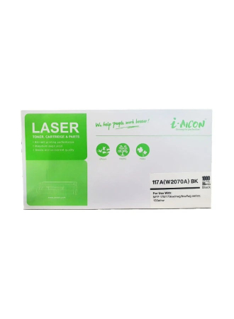 Toner compatibil HP W2070A (117A) iAicon, Negru, 1.000 pagini, cu cip