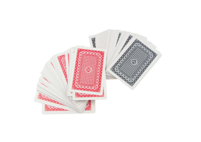 Set 2x Carti de Joc, 54 Carti, Rosu/Negru, 5,5x9cm [4]