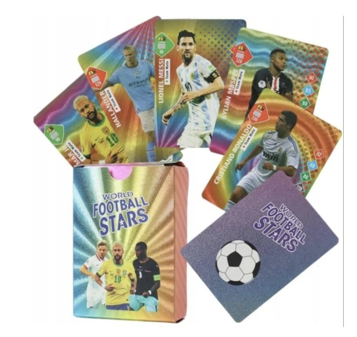 Set 55 cartonase multicolor golden Fotbalisti - World Football Stars [3]
