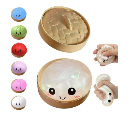 Dumpling Squishy – Mystery Box – Jucărie Antistres Senzorială [1]