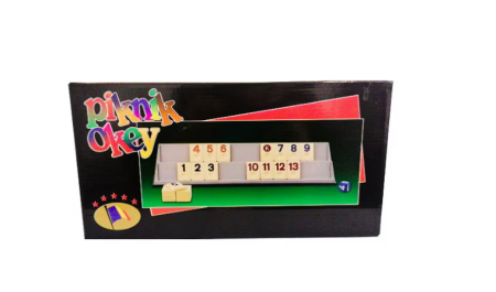 JUCARII - Joc Remi (Rummy) – Tablă de Joc și Piese din Plastic