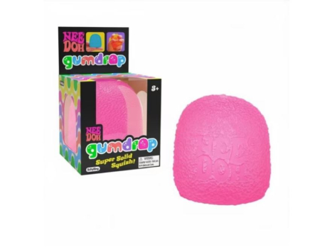 JUCARII - Jucărie Antistres GumDrop NeeDoh – Roz – 6,3 cm