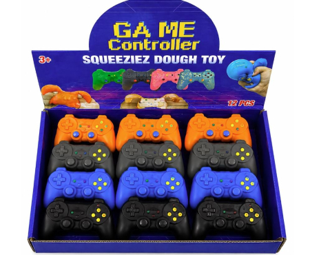 JUCARII - Jucărie Antistres Squishy Controller Game, Model și Culoare Aleatorie, Super Moale și Elastică