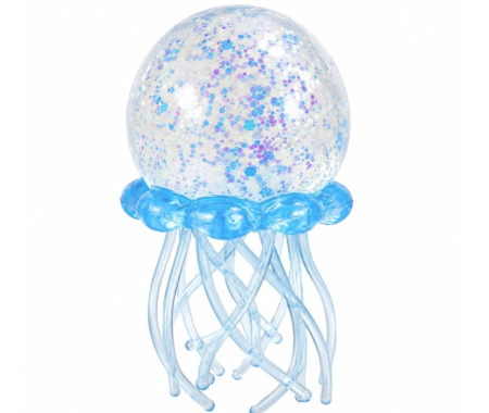 Jucărie Antistres Squishy Meduză cu Sclipici , 7 cm, Culoare Aleatorie, Moale și Elastică [1]