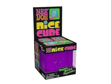 Jucarie interactiva copii, Nice Cube NeeDoh, forma de cub de gheata, culori translucide, 3+ ani [4]