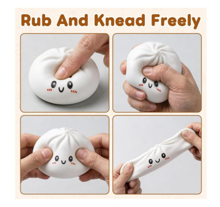 Jucarie Squishy Squishy Dumpling surpriza 6cm [3]