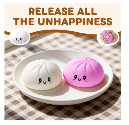 Jucarie Squishy Squishy Dumpling surpriza 6cm [4]