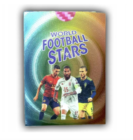 JUCARII - Set 55 cartonase multicolor golden Fotbalisti - World Football Stars