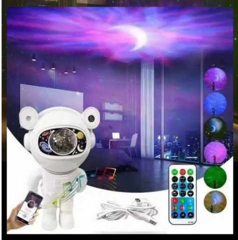 Lampa de veghe Astronaut cu 6 tipuri de efecte de lumina ,cu telecomanda [3]