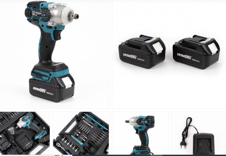 Masina de impact si insurubat cu 2 acumulatori si 43 accesorii 36V 5Ah [5]