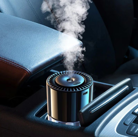 Difuzor pentru Odorizare și Aromaterapie – Auto, Casă, Birou | Acumulator, 4 Trepte de Intensitate, Esență Inclusă [1]