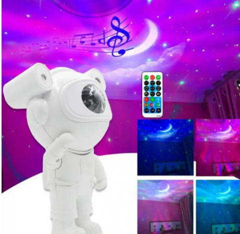 Lampa de veghe Astronaut cu 6 tipuri de efecte de lumina ,cu telecomanda [1]