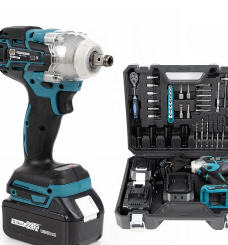 Casa si gradina - Masina de impact si insurubat cu 2 acumulatori si 43 accesorii 36V 5Ah