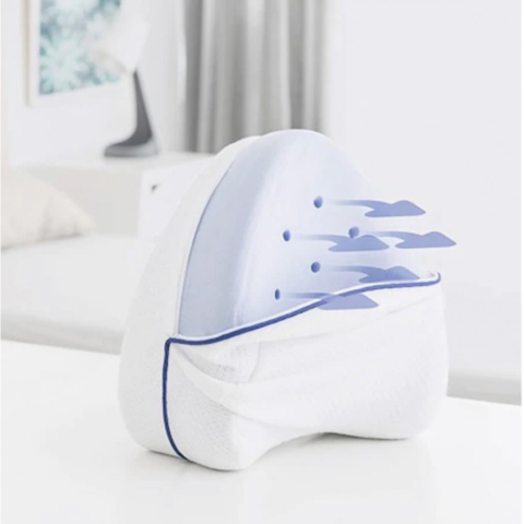 Perna ortopedica pentru genunchi si picioare, din spuma, cu memorie, 25 x 25 x 15 cm [2]