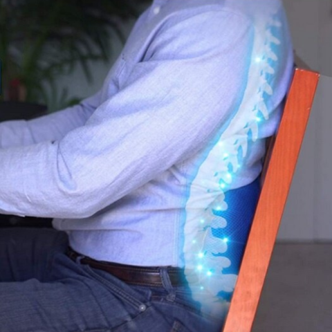 Perna suport lombar, Comfy Curve, reduce durerile din zona lombara, albastru [3]