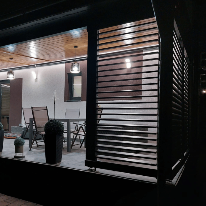 Glisiere din aluminiu pentru terase si foisoare [10]