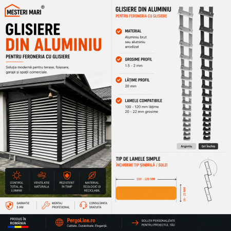 Glisiere Aluminiu Meșteri Mari® - Glisiere din aluminiu