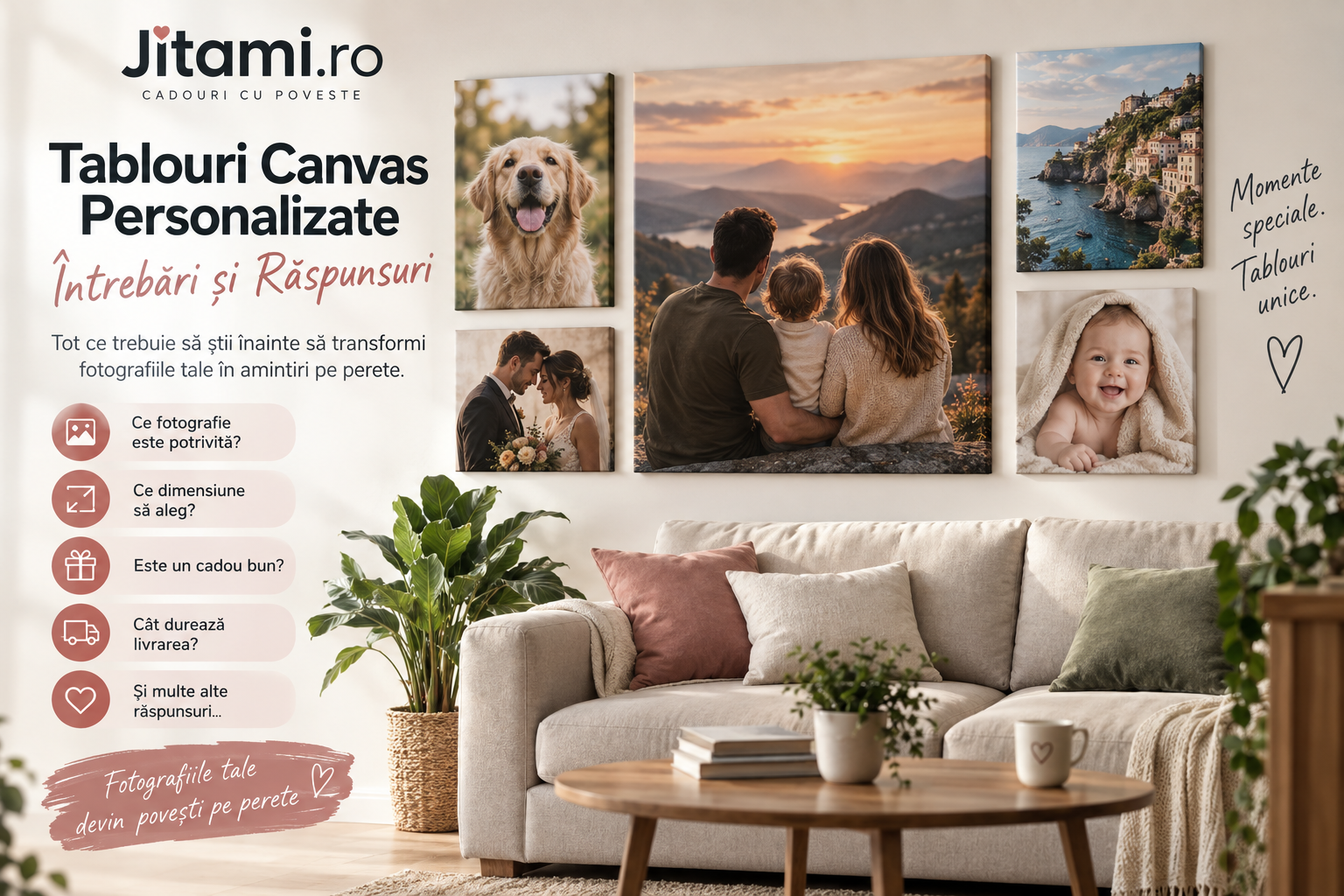 Tablouri Canvas Personalizate: Întrebări și Răspunsuri | Ghid Jitami