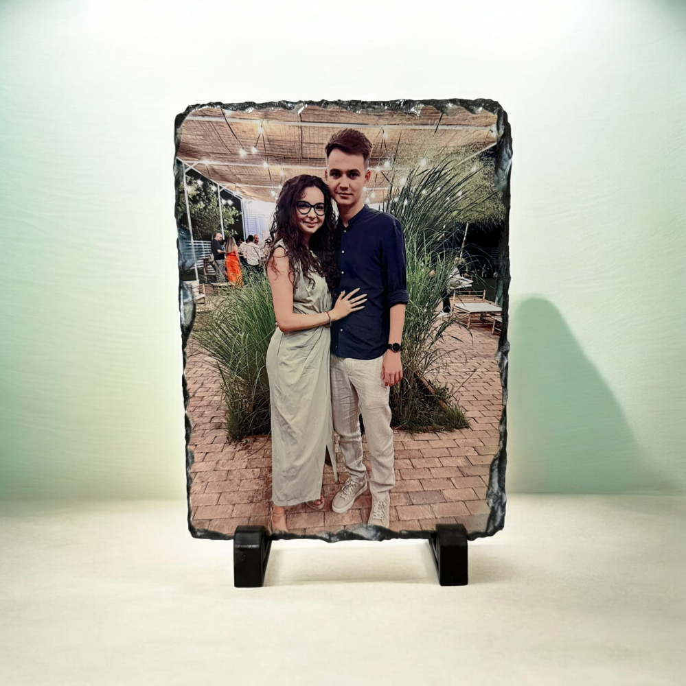 Placa de Ardezie Personalizata cu Poza - Tablou pe Piatra 20x30cm [2]