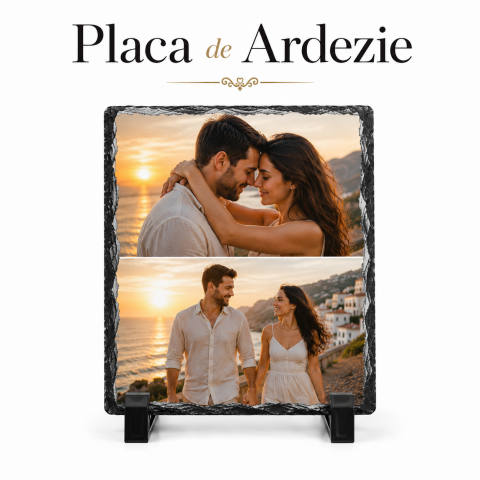 TABLOURI PE PIATRA - Tablou pe Piatra cu 2 poze - Dimensiune 15x20cm