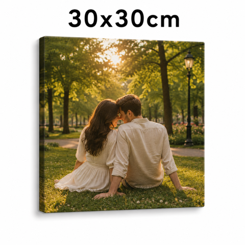 TABLOURI CANVAS PERSONALIZATE - Tablou Canvas Personalizat 30x30 cm – Amintiri Unice Imprimate pe Pânză Premium