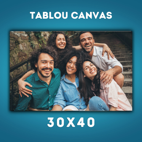 TABLOURI CANVAS PERSONALIZATE - Tablou Canvas Personalizat 30x40 cm – Amintirile Tale pe Panza