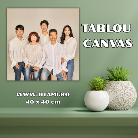 Tablou Canvas Personalizat 40x40 cm – Amintiri Pretioase pe Panza