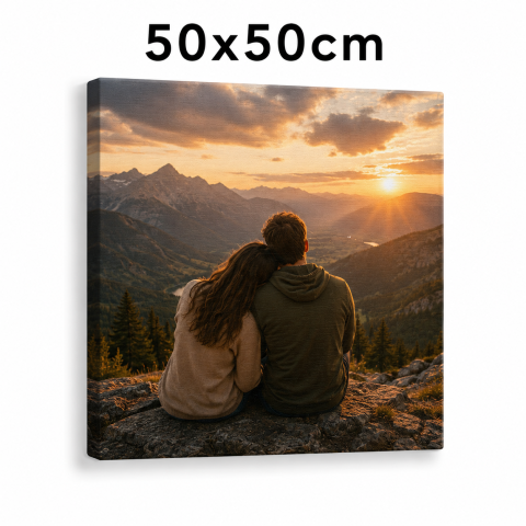 TABLOURI CANVAS PERSONALIZATE - Tablou Canvas Personalizat 50x50 cm – Fotografia Ta in Decor Modern